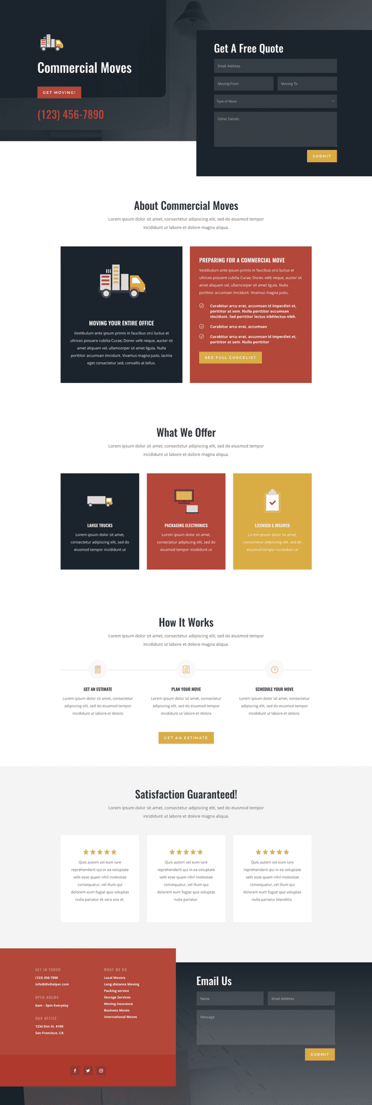 Moving Layout Get a FREE Moving Company Layout Pack for Divi