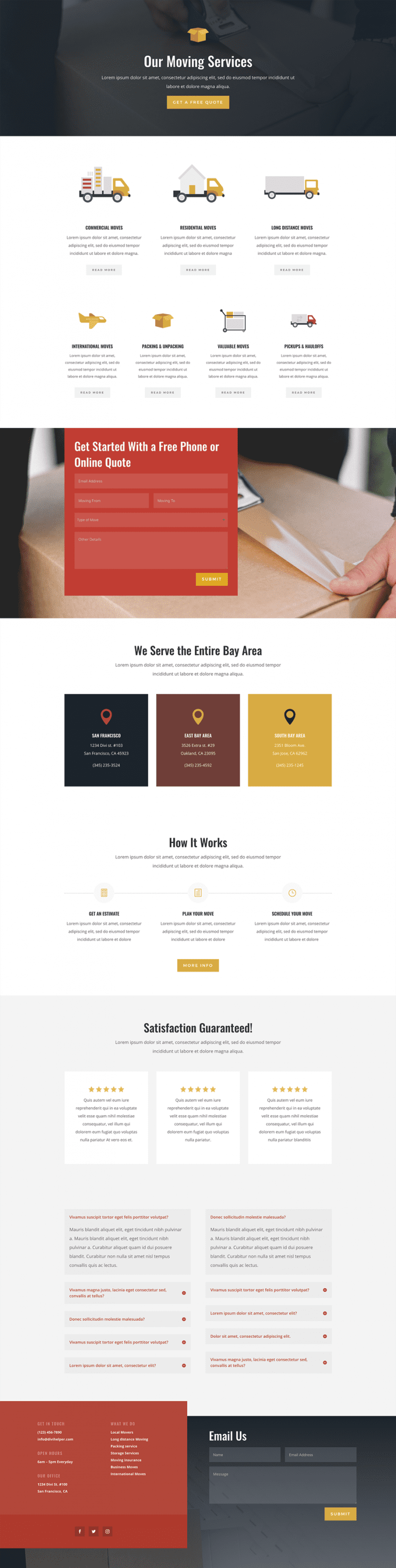 Moving Layout Get a FREE Moving Company Layout Pack for Divi