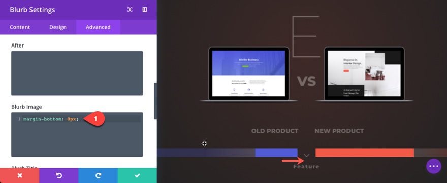 product comparison chart