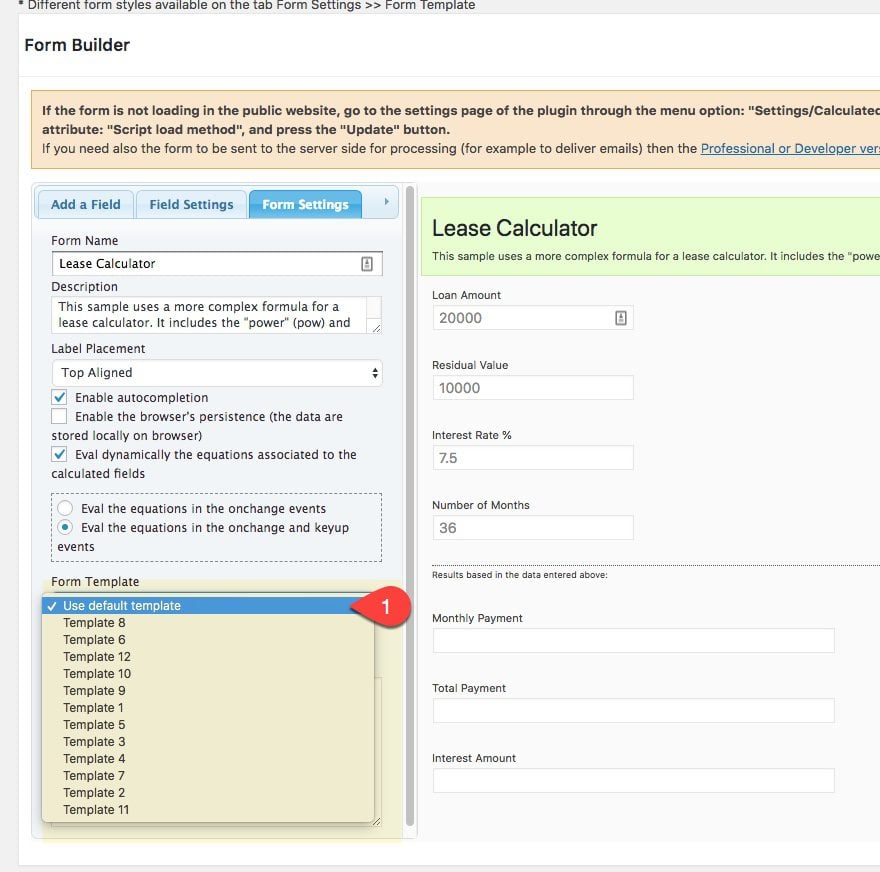 payment calculator