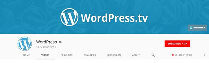 Best WordPress YouTube Channels