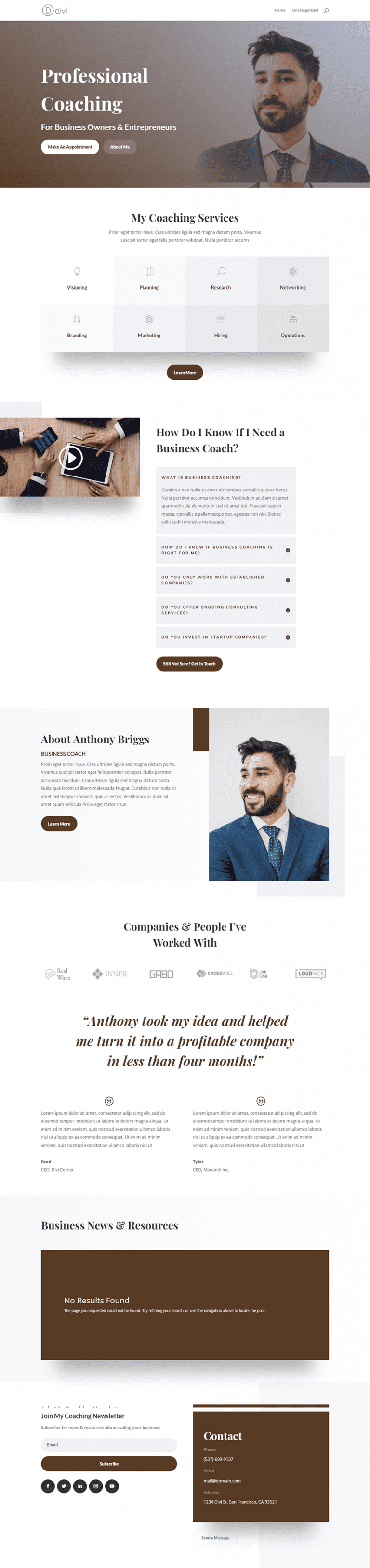 How to Use Divi to Create Different Color Scheme Mockups of your Pages