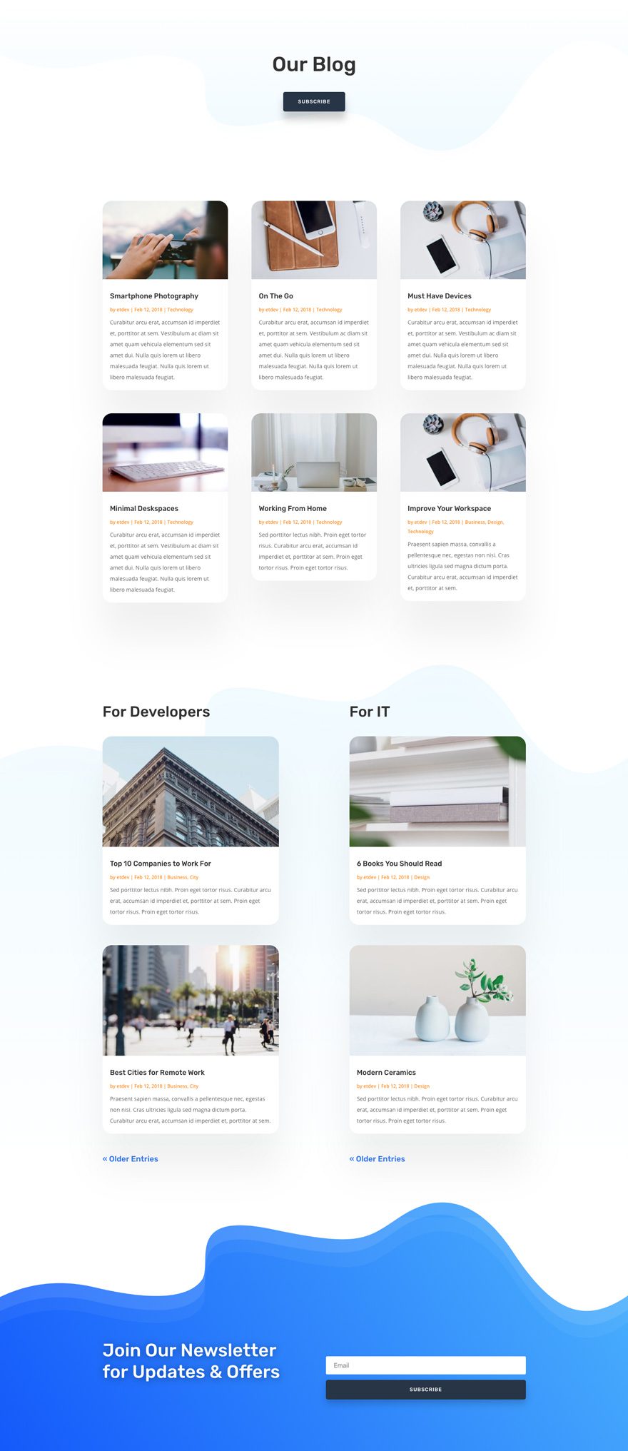 hosting company divi layout pack