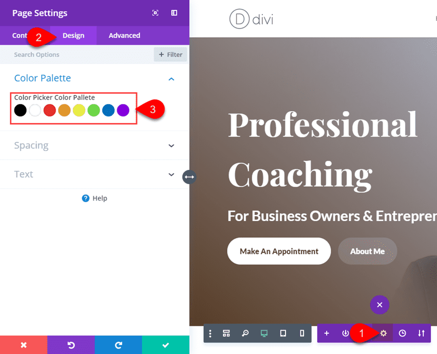 Divi Color Scheme