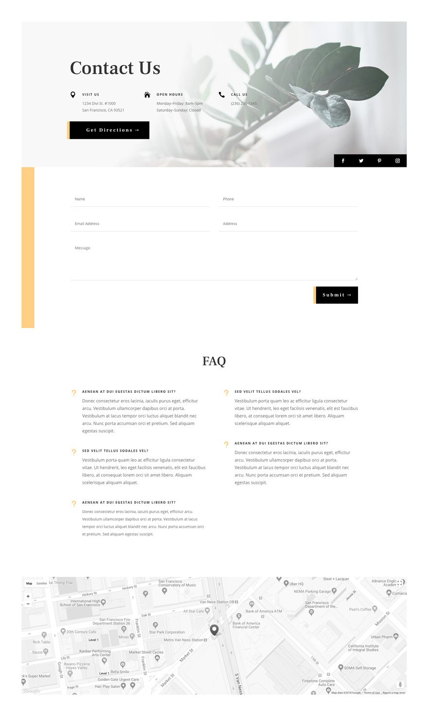 plant nursery Divi Layout Pack