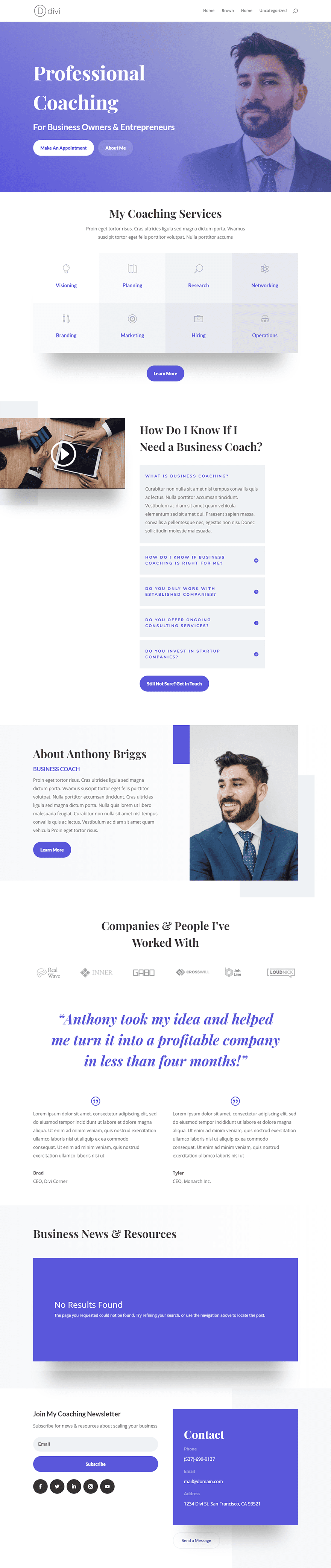 Divi Color Scheme