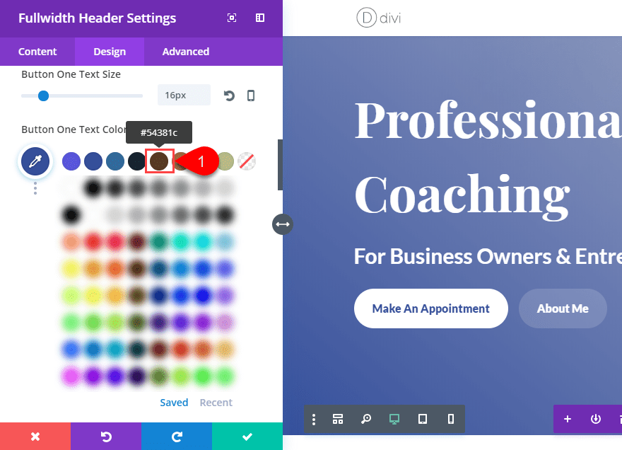 Divi Color Scheme