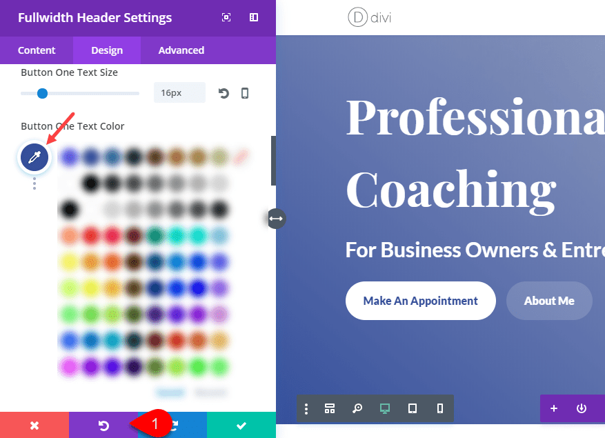 Divi Color Scheme