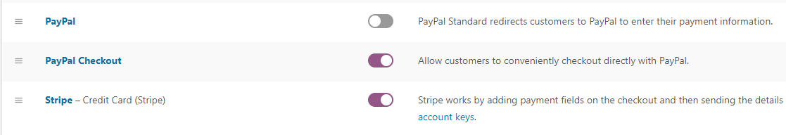 Configuring your WooCommerce payment settings.