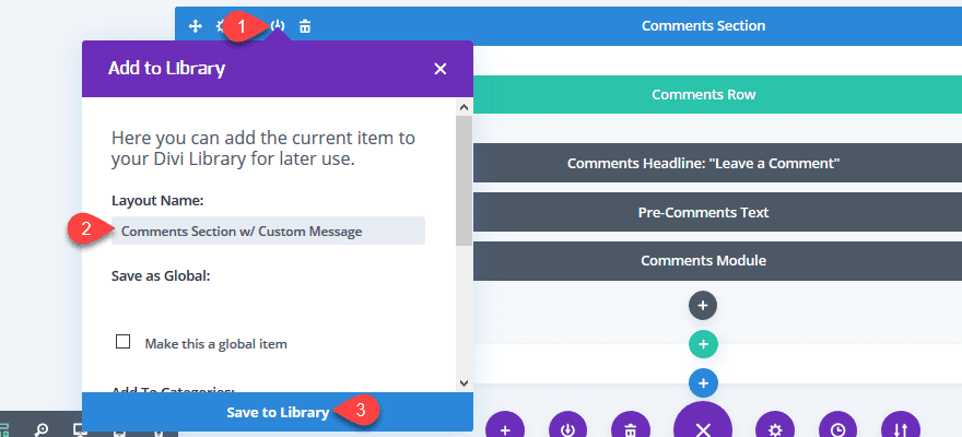 Display a Message Before Comments Section