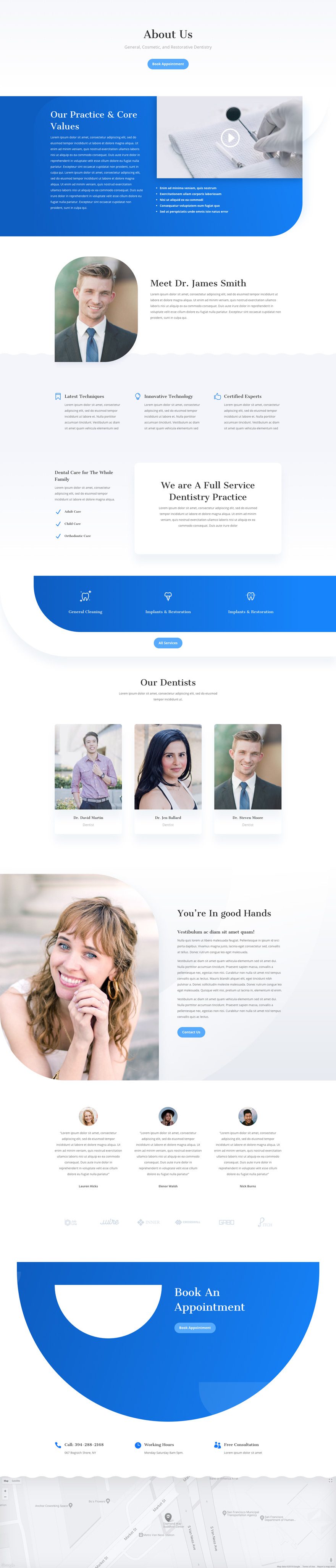 divi dentist layout pack