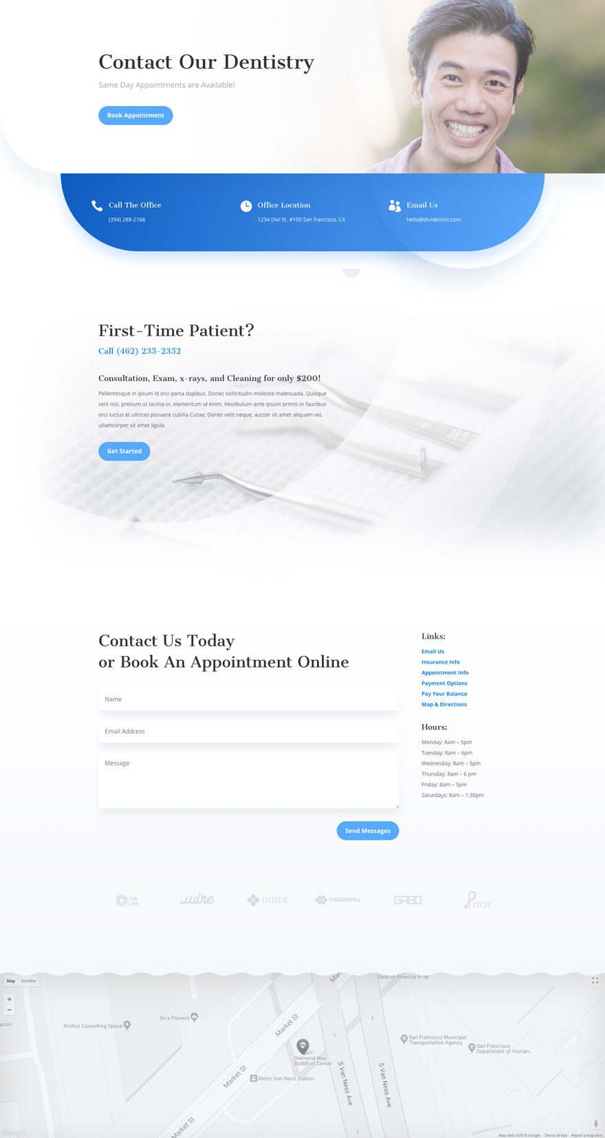 divi dentist layout pack