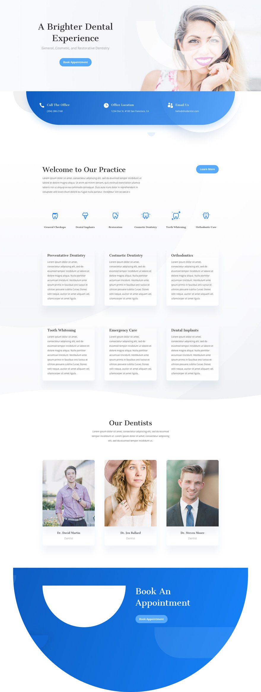 divi dentist layout pack