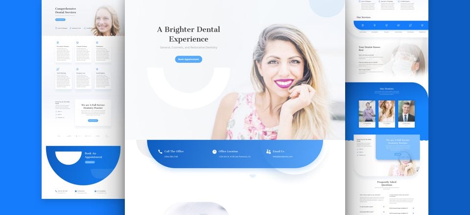 Get a FREE Dentist Layout Pack for Divi