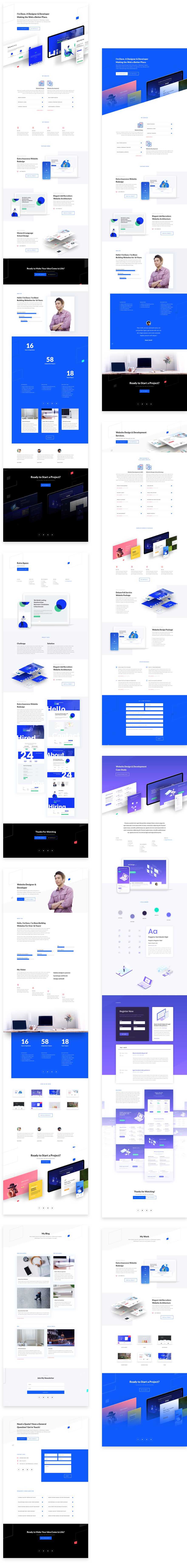 divi web freelancer layout pack