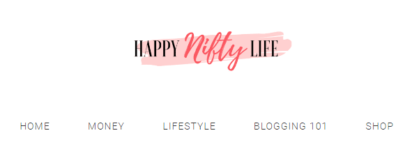The Happy Nifty Life homepage.
