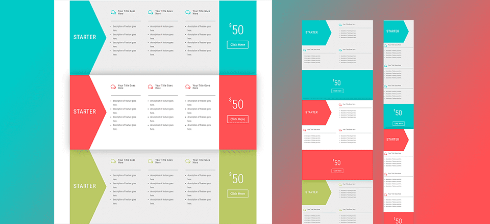 How to Create Horizontal Pricing Tables with Divi