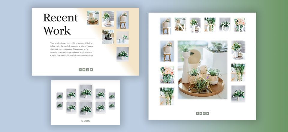 3 Image Gallery Designs Using Divi’s New Column Layouts