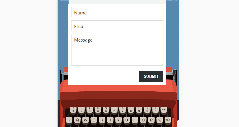 A colorful contact form example.