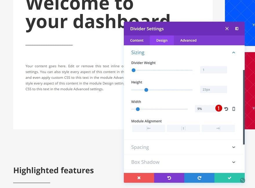 divi dashboard