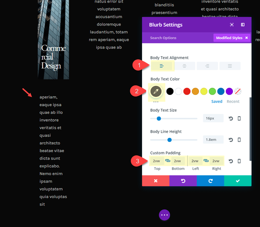 five column layout