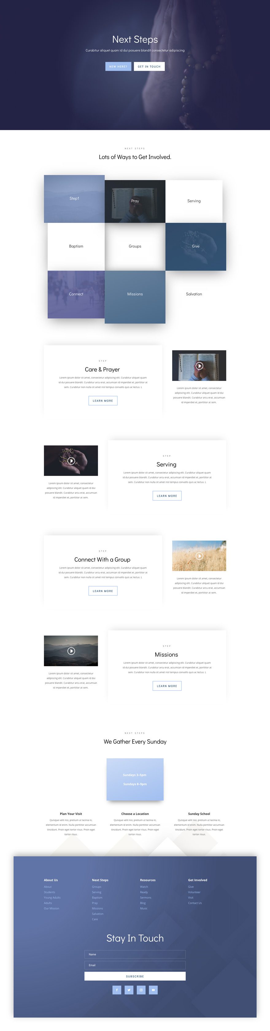 divi church layout pack