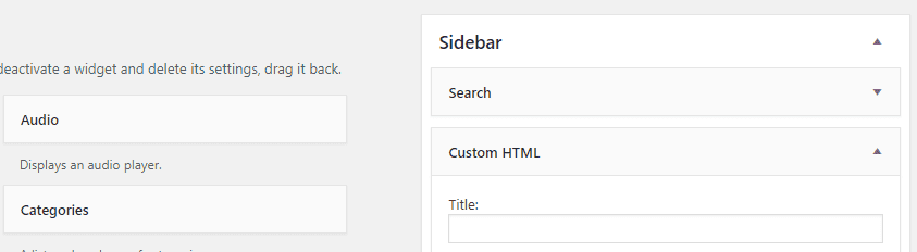 Un widget HTML personalizado.