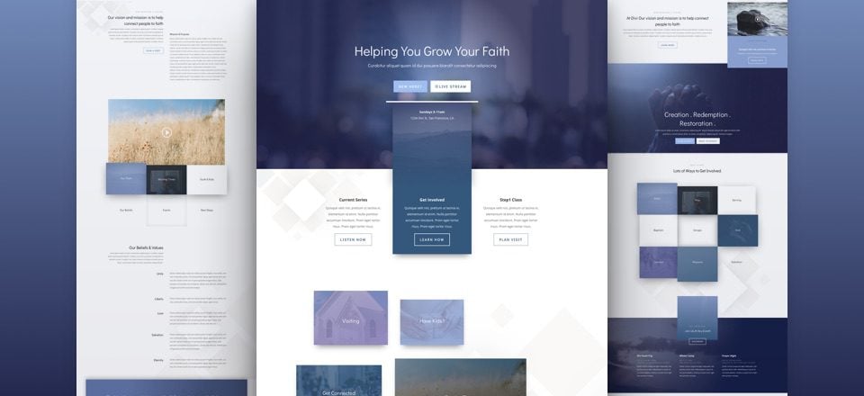 Get a FREE Church Layout Pack for Divi