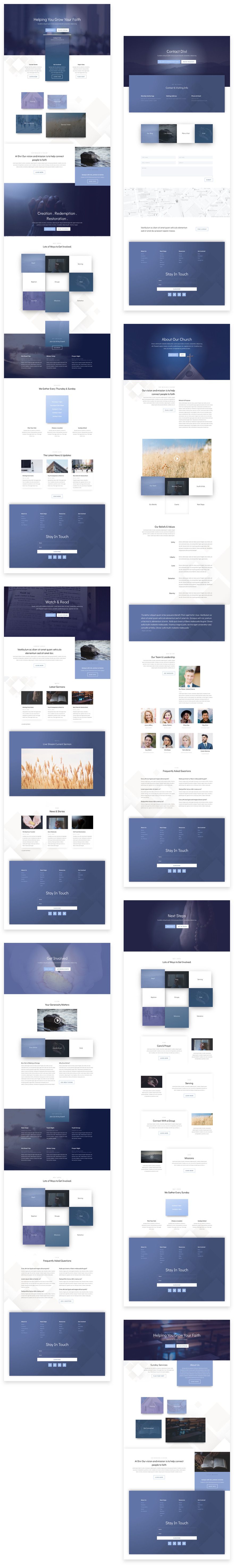 divi church layout pack