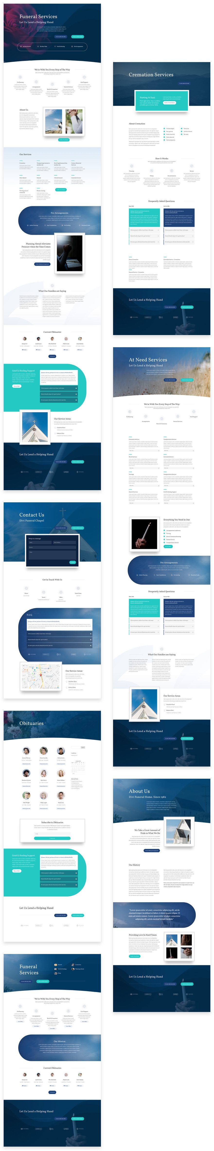 divi funeral home layout