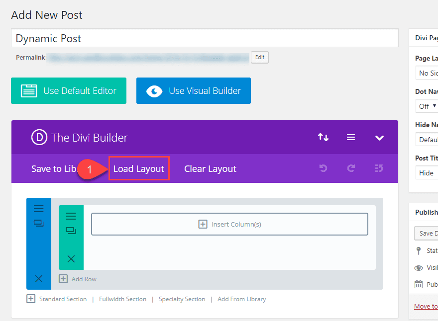 dynamic post layout