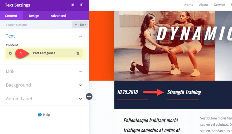 dynamic post layout