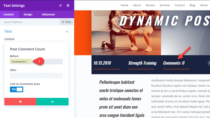 dynamic post layout