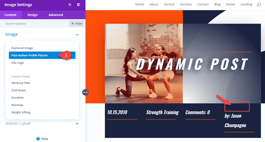 dynamic post layout