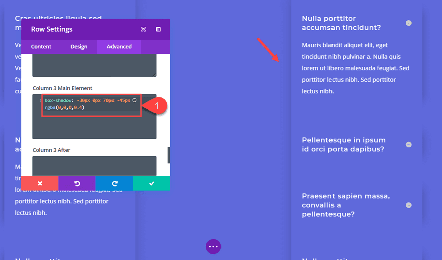 one-sided box shadows