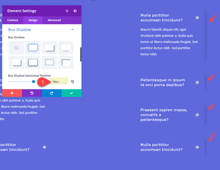 How to Add One-Sided Box Shadows to Design Elements in Divi