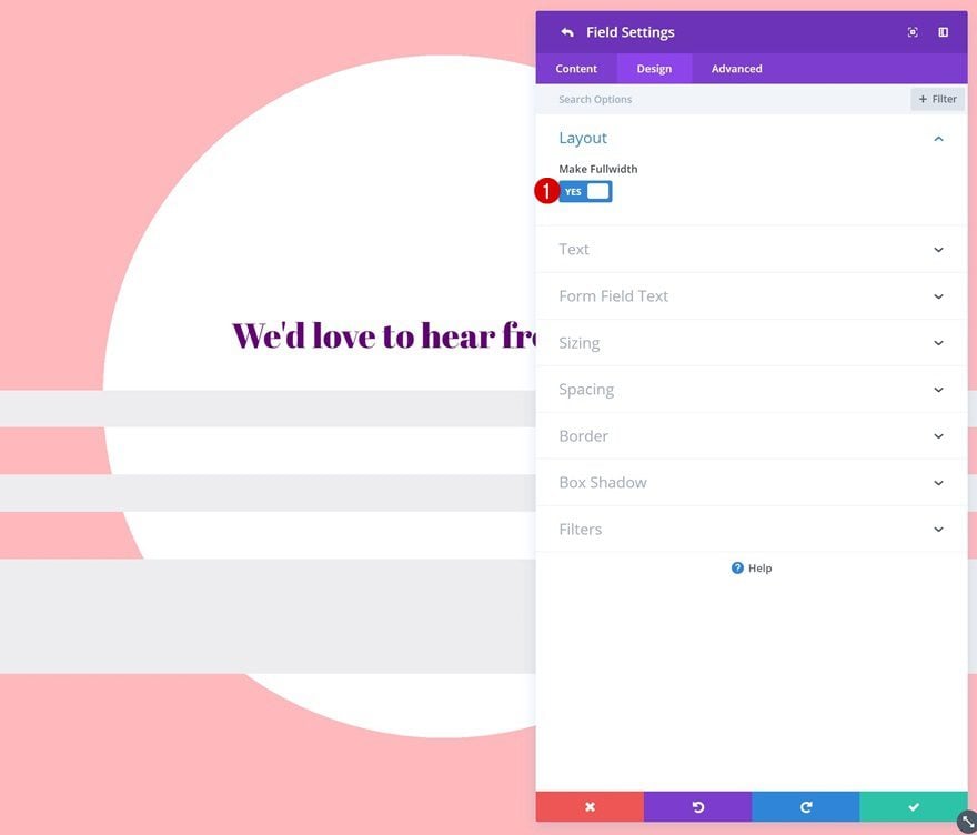 divi contact form module designs