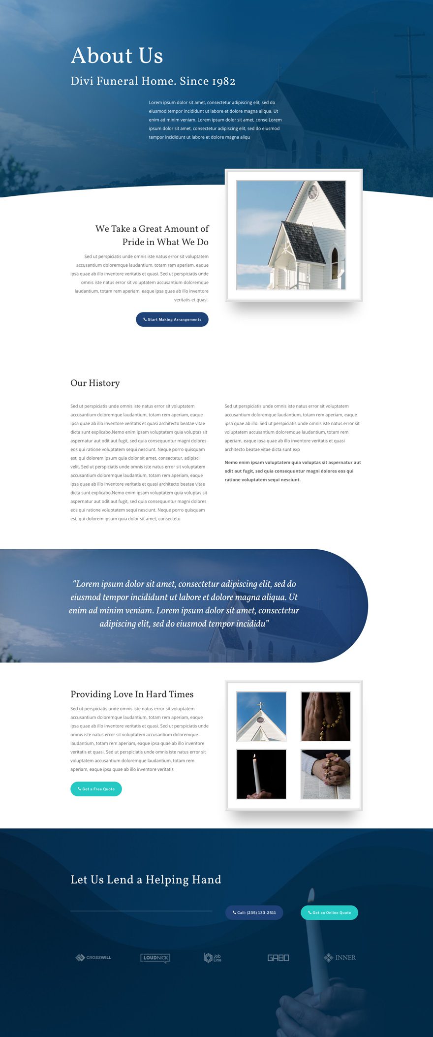 divi funeral home layout