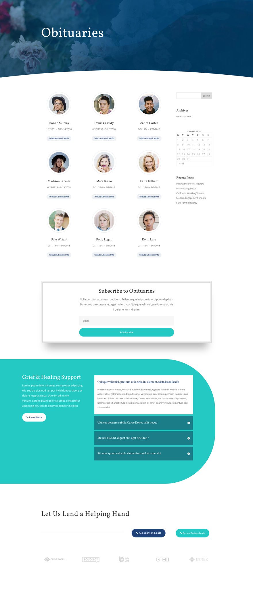 divi funeral home layout