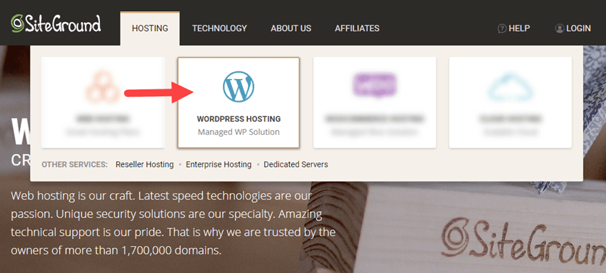 wordpress installation with WordPress hosting