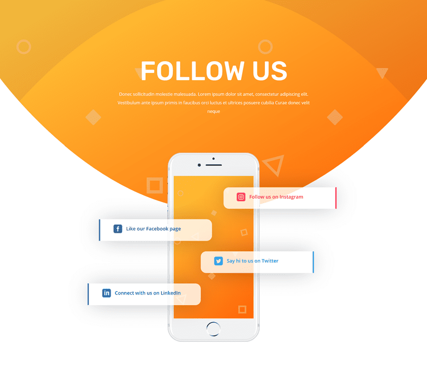 social follow design