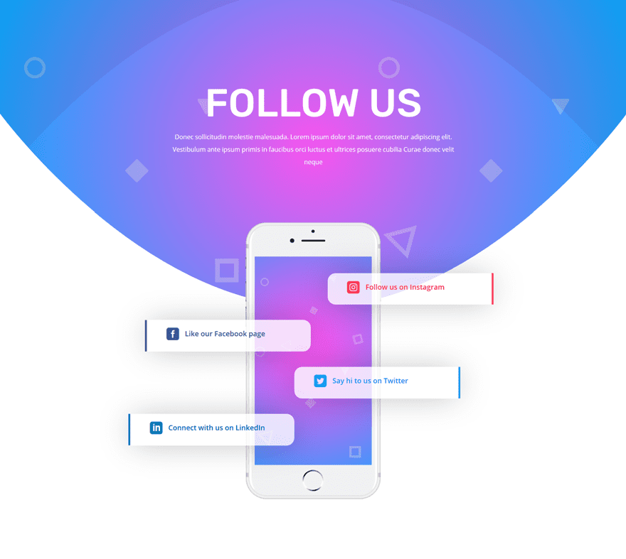 social follow design