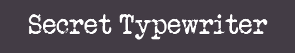 The Secret Typewriter font.