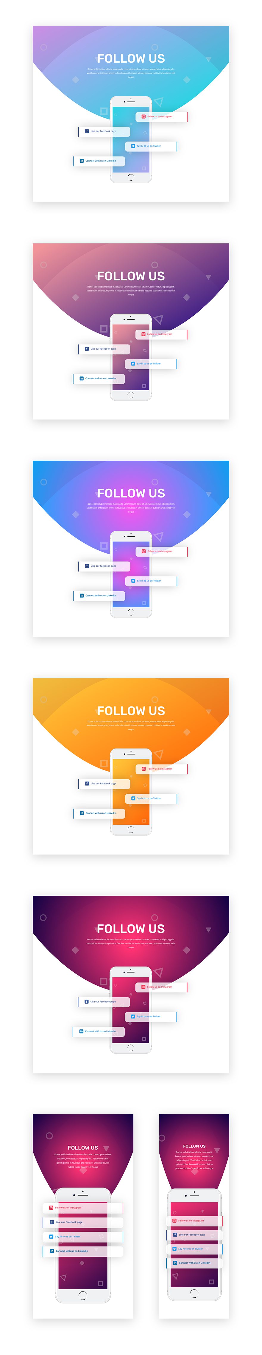 social follow design