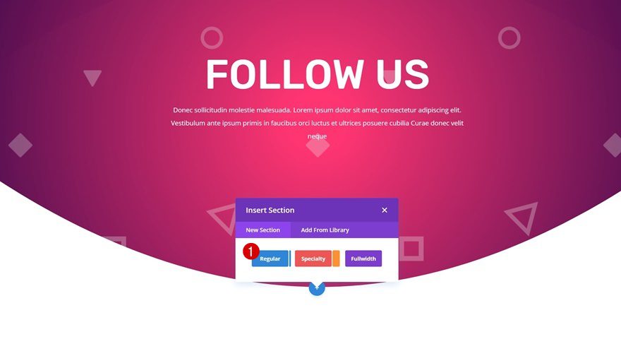 social follow design