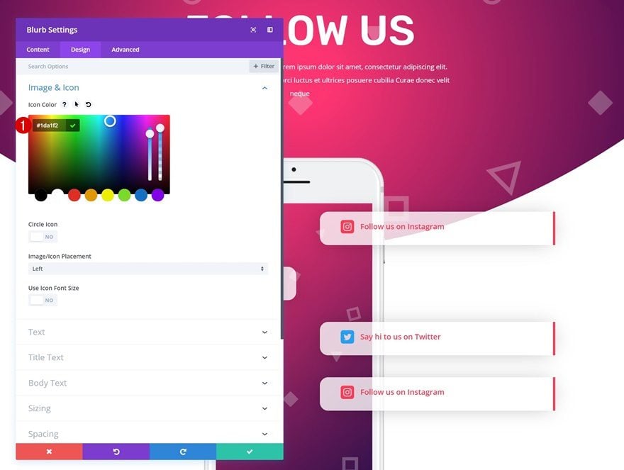 social follow design