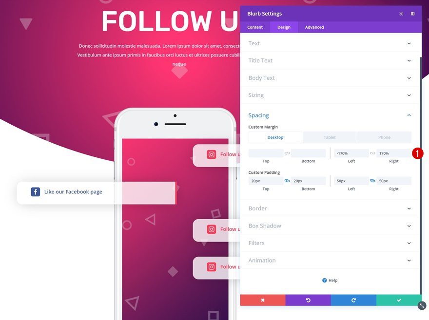 social follow design