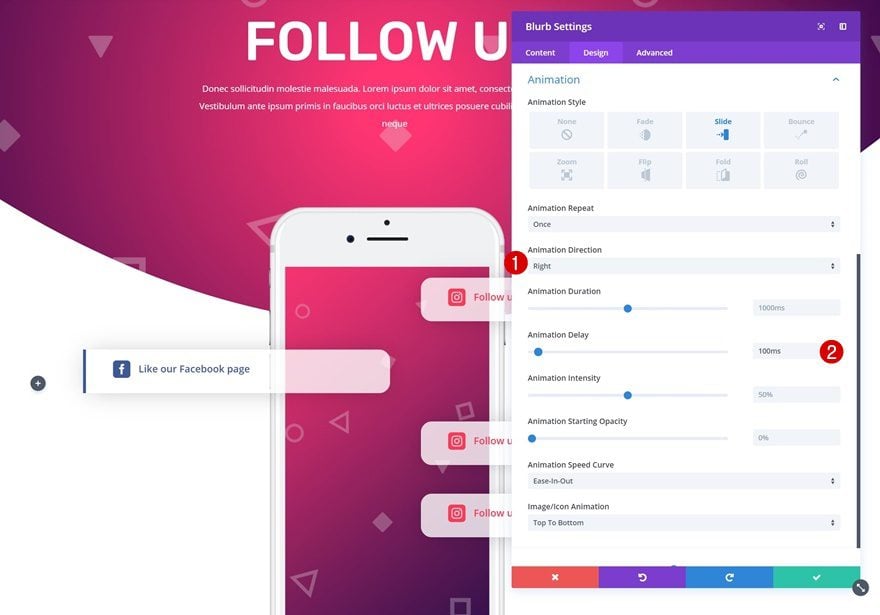 social follow design