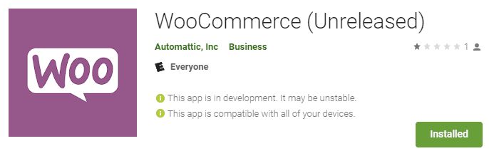 The WooCommerce Android app.