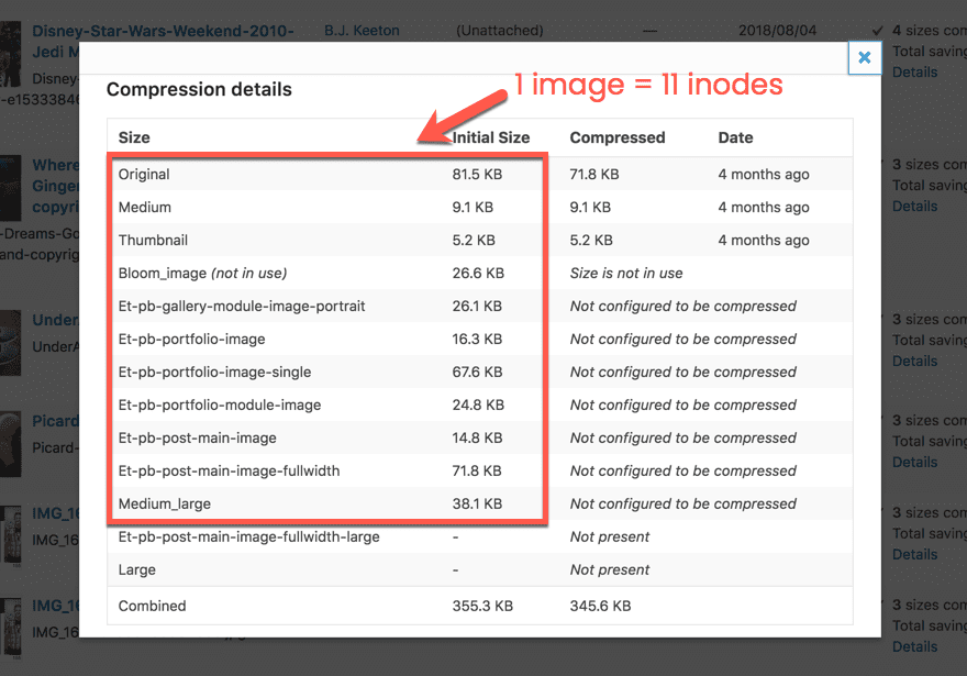 How to Loser Inode Usage